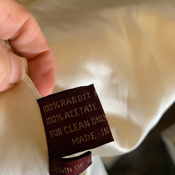 100% Authentic Rabbit fur coat!!RARE pattern!! - Picture 9 of 13